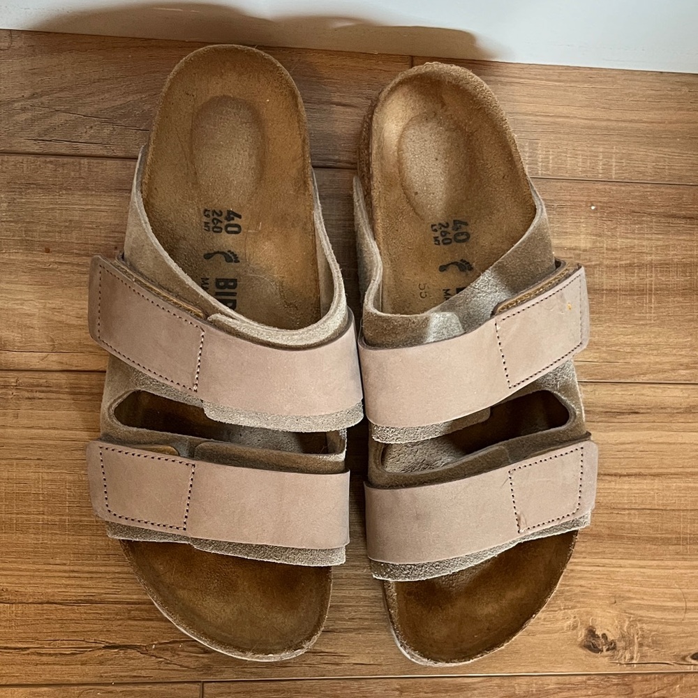Birkenstock Taupe Suede Sandals